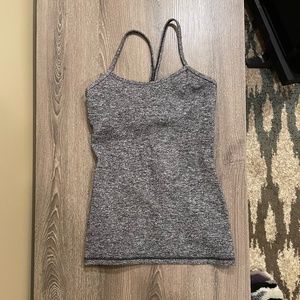 Lululemon Power Y Tank Shelf Bra Racerback Top